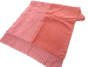 ビロードレース花模様ショール